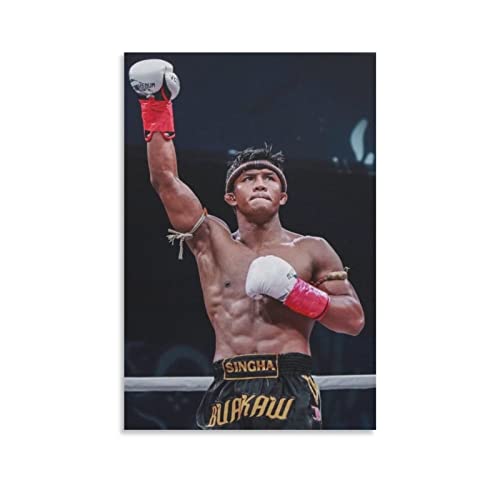 XINGSHANG Buakaw Banchamek Kunstposter Wandkunst Poster Schriftrolle Leinwand Gemälde Bild Wohnzimmer Dekor Zuhause 50 x 75 cm von XINGSHANG