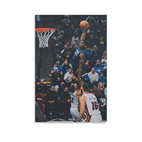 XINGSHANG Hoopster Anthony Edwards Dunk-Poster, Malerei auf Leinwand, Wandkunst, Poster, Scrollbild, Wanddekoration, Heimposter, 40 x 60 cm von XINGSHANG