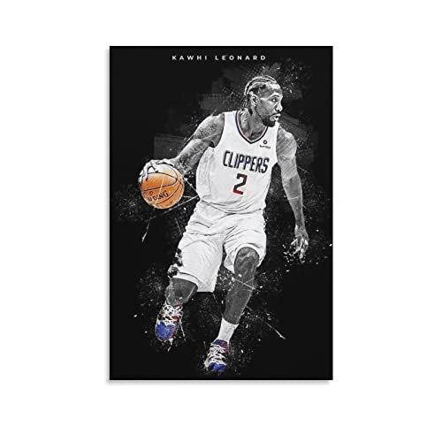 XINGSHANG Kawhi Leonard Sports Celebrity Poster Leinwand Wandkunst Poster Dekorativ Modern Home Print Bild Kunstwerke Poster 30 x 45 cm von XINGSHANG