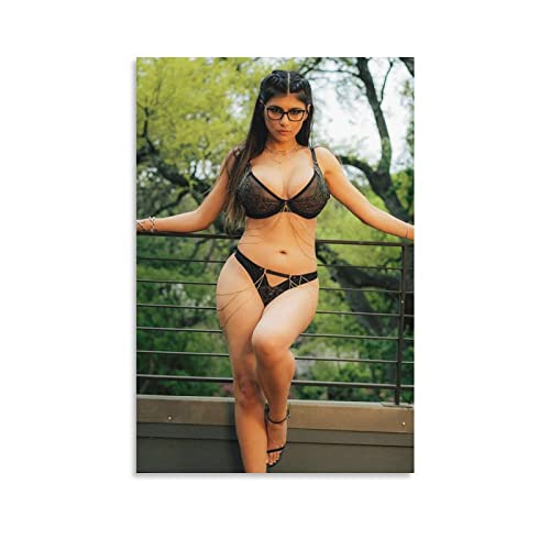 XINGSHANG Mia Khalifa Poster Leinwand Gemälde Poster Wandkunst Dekorative Bild Drucke Moderne Dekoration 40 x 60 cm von XINGSHANG