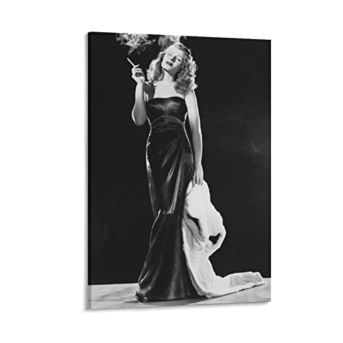 XINGSHANG Rita Hayworth Klassisches Poster, Kunstdruck, Wandfoto, Farbe, Poster, hängendes Bild, Familiendekoration, 20 x 30 cm von XINGSHANG
