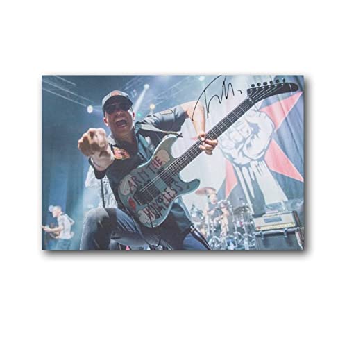 XINGSHANG Tom Morello Berühmte Musiker-Kunstposter, Kunst, Poster, Leinwand, Gemälde, Dekoration, Wanddruck, Foto, Zuhause, moderne dekorative Poster, 60 x 90 cm von XINGSHANG