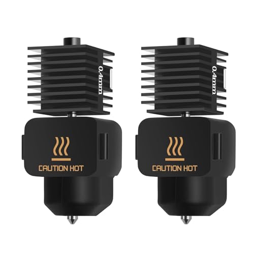 Upgrade-Hotend für Bambulab, Hochtemperatur-Extruder-Hotend mit Silikonsocke, Düse aus gehärtetem Stahl, 0,4-mm-Kit für Bambu Lab X1 X1C P1P P1S 3D-Drucker (2 Stück) von XINGTONGZHILIAN