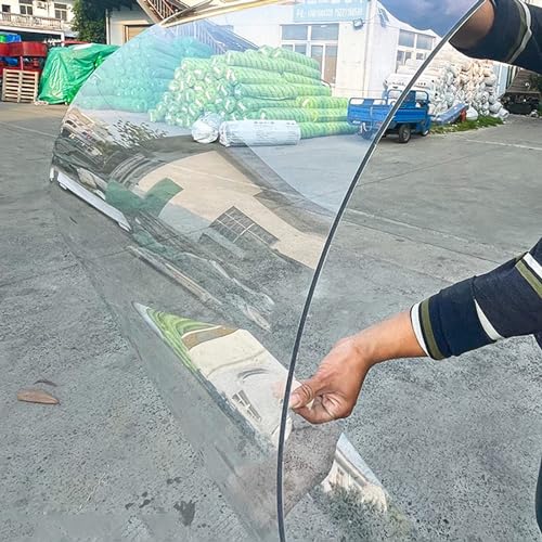 Transparente Gewächshausplatten Kunststoffplatte 1,2mm Polycarbonat Platte UV-beständig Klare Acrylplatten für Bilderrahmen Glas Ersatz,Terrassendach Carport,Leicht zu Biegen (1,22m x 3m) von XINGWANGG