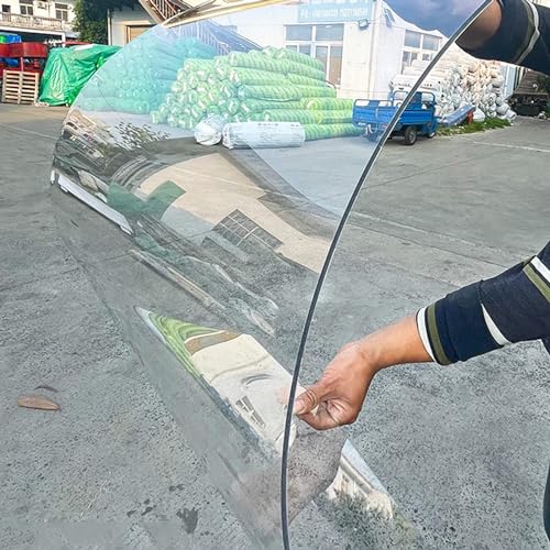 Transparente Gewächshausplatten Kunststoffplatte 1,2mm Polycarbonat Platte UV-beständig Klare Acrylplatten für Bilderrahmen Glas Ersatz,Terrassendach Carport,Leicht zu Biegen (1m x 3m) von XINGWANGG