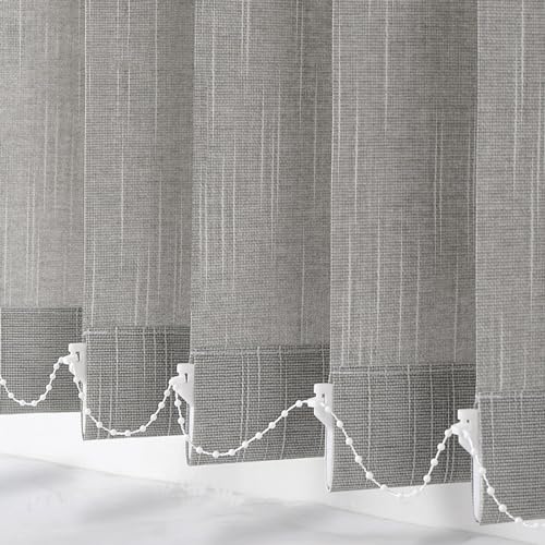 XINGWANGG Lamellenvorhang Raumverdunkelnd Komplettset Vertikaljalousie Lamellen Fenster Rollo Verdunkelung Jalousien Schiebepaneele für Wohnzimmer Büro,Anpassbare Farben,Breite x Höhe (140cm x 260cm) von XINGWANGG