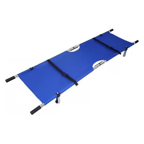 Tragbare Rettungstrage Faltbare Multifunktionstrage Aluminium Mit Rädern Und Rutschfestem Griff Für Stadion- Und Krankenwagen-Patiententransfers(Blue) von XINGYAOXS