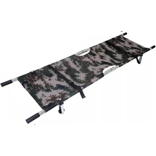 Tragbare Rettungstrage Faltbare Multifunktionstrage Aluminium Mit Rädern Und Rutschfestem Griff Für Stadion- Und Krankenwagen-Patiententransfers(Digital Camouflage) von XINGYAOXS