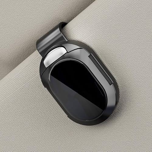XINHONGJIMAOYI 2 Stück Brillenhalter für Auto Sonnenblende für Skoda Octavia Scout Combi ab Bj.2021,Snap-on Sonnenbrillenhalter Auto, Aufbewahrungsclip für Sonnenblende（Schwarz） von XINHONGJIMAOYI