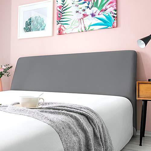 Kopfteilabdeckung Home Multifunktionale Staubschutzhülle Bettwäsche Mit Hoher Elastizität Kopfteil Rückenlehne Schutzabdeckung Abnehmbare Und Waschbare Kopft(Color:Dunkelgrau,Size:Headboard 120~140cm) von XINKAI