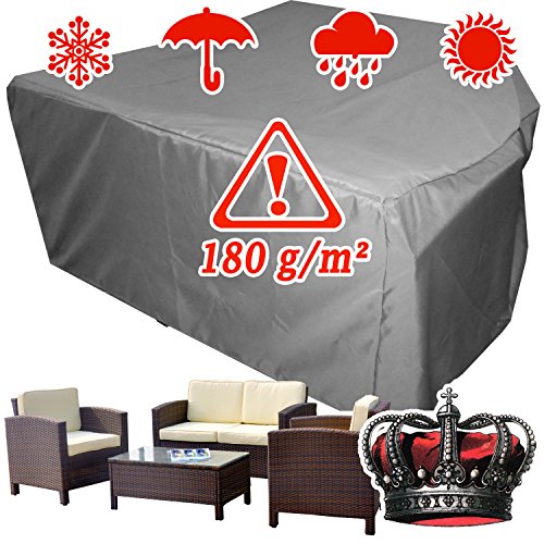 XINRO winterfeste Luxus Gartenmöbel Lounge Möbel Set Schutzhülle Hülle Haube Plane Abdeckung Abdeckplane 146x146x80 cm von XINRO