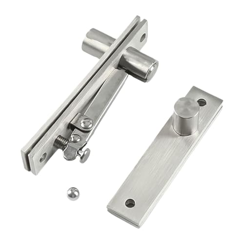 Türdrehscharnier, 360-Grad-Drehung, robuste, bodenmontierte Hardware für Holzeingangsschränke, Bücherregale, Schlafzimmer, oberes und unteres Set(360 degree) von XINRUI