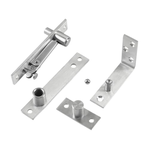 Türdrehscharnier, 360-Grad-Drehung, robuste, bodenmontierte Hardware für Holzeingangsschränke, Bücherregale, Schlafzimmer, oberes und unteres Set(90 degree) von XINRUI