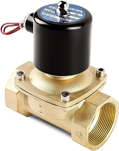 1/2 3/4 1 Zoll normal geschlossenes Messing-Magnetventil 220 VAC 110 VAC 24 VDC 12 VDC 24 VAC direktwirkend 1 Stück(220vac,0.5 Inch) von XINSHILING