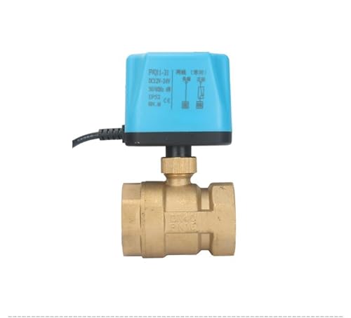 1-1/2 Zoll normalerweise geschlossenes/offenes motorisiertes Kugelventil 220 V 12 V 24 V 2-Draht-elektrisches Kugelventil Messing ersetzen Magnetventil 1 Stück(NORMALLY OPEN-24VDC) von XINSHILING