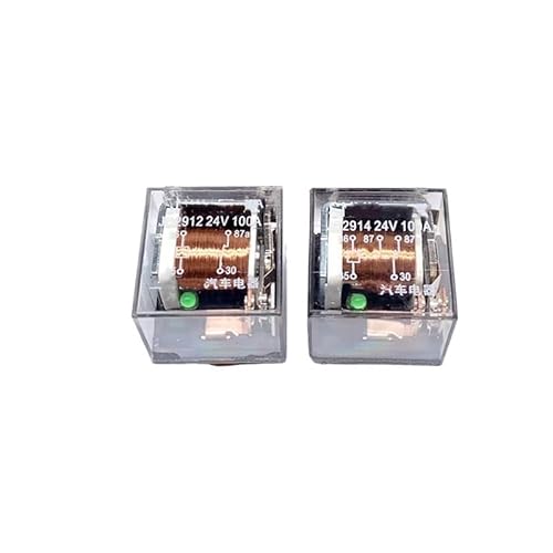 100A DC 12V 24V Automotive Relay 4PIN 5Pin SPDT High Capacity Switching Car Control Device Car Relays(100A 24V 5PIN,One Size) von XINSHILING