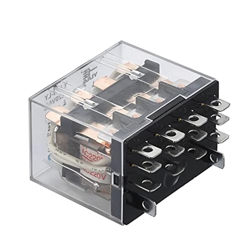 14 Pins 6VDC 10A Coil Electromagnetic Power Relay with Indicator Light(With Base,24VDC) von XINSHILING