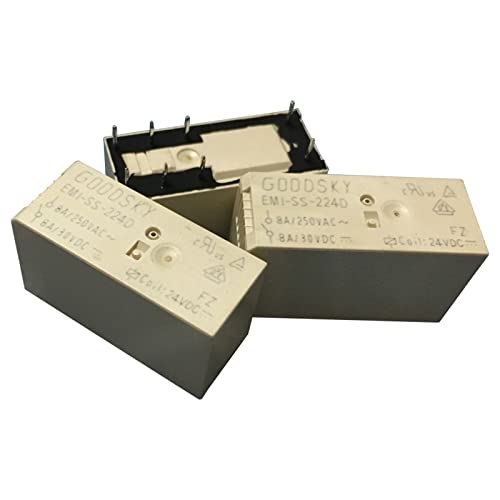 1PC Signal Relay EMI-SS-224D 8A 8-pin Two Group Conversion 24VDC Sealed Type von XINSHILING