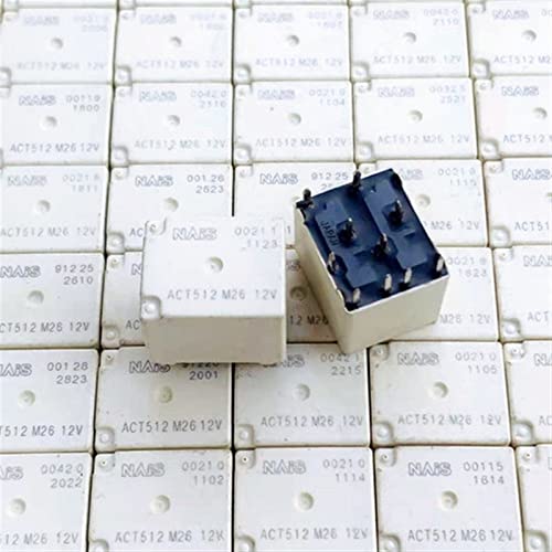 1pcs ACT512 M26 Spot Bulk New 12V 10 Feet Imported Automotive Relay ACTP512 Can Be Straight(White) von XINSHILING