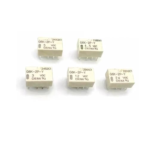 2P-Y-3VDC G6K-2P-Y-5VDC G6K-2P-Y-12VDC G6K-2P-Y-24VDC Two-open two-close DIP-8 2A 5V 12V 24V signal relay(5PCS-G6K-2P-Y-3VDC) von XINSHILING
