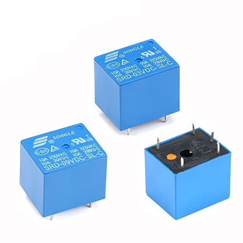 50Pcs Relays SRD-03VDC-SL-C SRD-05VDC-SL-C SRD-09VDC-SL-C SRD-12VDC-SL-C 3V 5V 9V 12V 10A 250VAC 5PIN Power Relay PCB Type T73(12v) von XINSHILING
