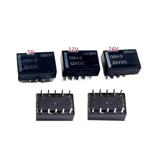 5PCS/Lot G6H-2-5VDC G6H-2-12VDC G6H-2-24VDC G6H-2 5V 12V 24V 10-pin 1A two-switch two-close signal Relay(G6H-2-5VDC) von XINSHILING