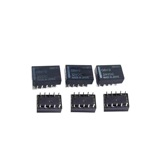 5PCS G6H-2-5VDC G6H-2-12VDC G6H-2-24VDC G6H-2 5V 12V 24V 10-pin relay(G6H-2-24VDC) von XINSHILING