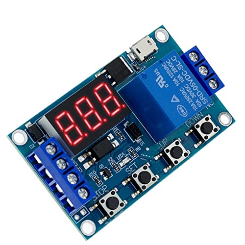 6-30V Relay Module Switch Trigger Time Delay Circuit Timer Cycle Adjustable Trigger Off/ON Switch Timing Cycle for von XINSHILING