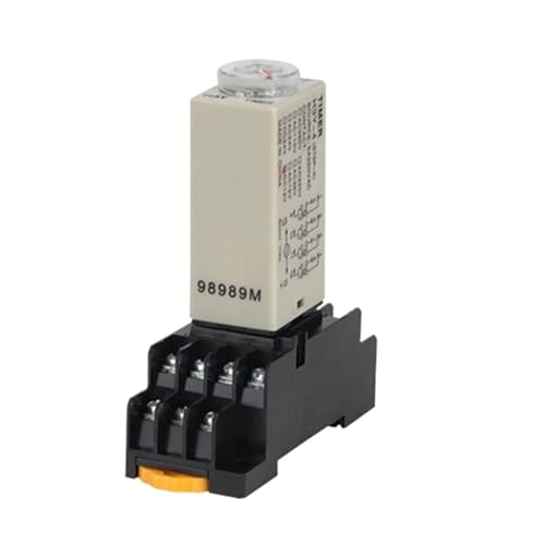 H3Y-4 Power-on Delay Rotary Knob 1S/5S/10S/30S/60S/3-M/5M/10M/30M Timer Time Relay AC/DC 6V 14 Pin with Base PYF14A(Voltage AC 6V,Minute 0-3) von XINSHILING
