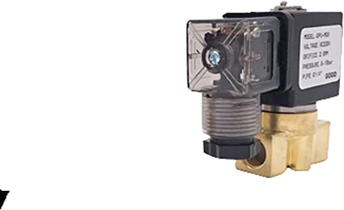 Magnetventil 0bar Niederdruck Start G1/4 Zoll Öffnung 4mm/5mm/6mm 12V 24V DC220V Normales Schließventil 2-Wege Messing Nützlich von XINSHILING