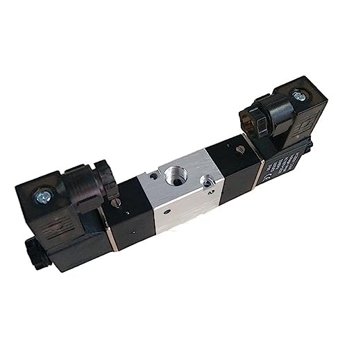 Pneumatisches Magnetventil 3V120-06 3V120-M5 Anschluss 1/8 Zoll BSP M5 12 V DC 3/2-Wege-Steuerventil Doppelspule 1 Stück(220V,3V120-M5) von XINSHILING