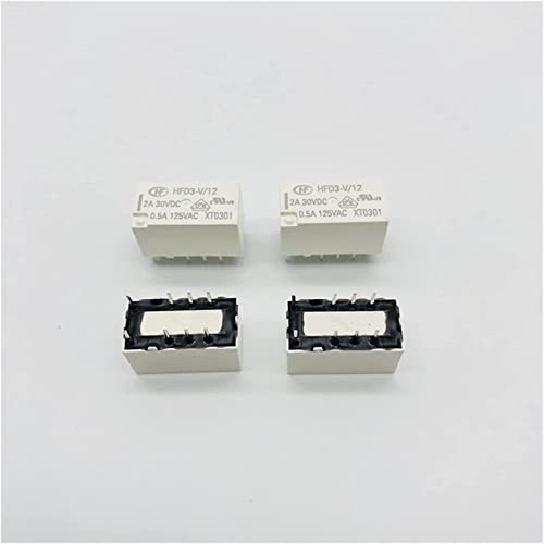 Relais Relais 10 Teile/los Ultrakleines Signalrelais HFD3-V/5 12 24 5V 12V 24V 0,5A 8PIN Zwei Konvertierungssätze(V12) von XINSHILING