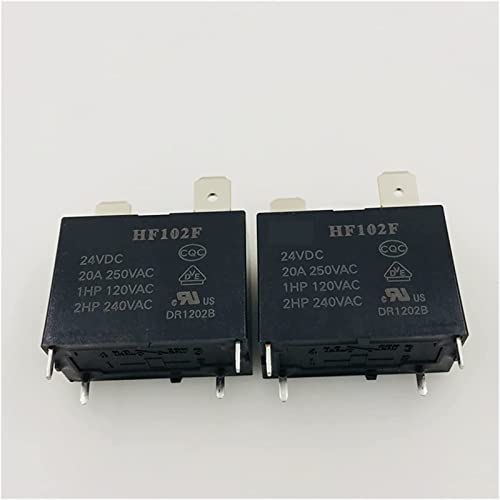 Relay 10PCS Power Relay HF102F JQX-102F-P-12VDC 24VDC Group of Normally Open(JQX-102F-12V) von XINSHILING