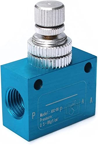 Ventil Pneumatisches Magnetventil 1/8 1/4 3/8 1/2 Zoll Rohrbohrung Geschwindigkeitsregelung Durchflussregelung Nützlich(Asc 08) von XINSHILING