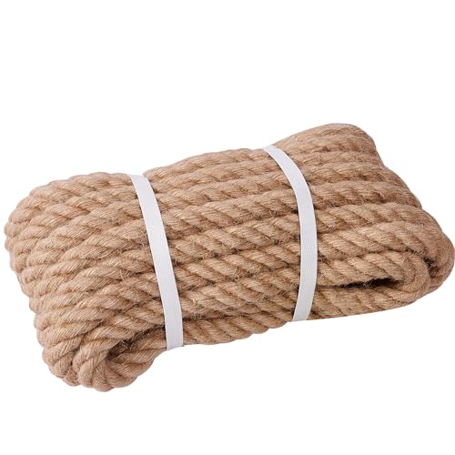 XINSHUNCAN Juteseil 10mm 10M,Natürliche Hanfseil 4-Stränge Dicke Jute Schnur Gedreht Tauwerk Tau Seil für Garten Handwerk DIY Dekoration Deko Seil Handlaufseil Schiffstau Schnur Paketschnur XINSHUNCAN Juteseil 10mm 10M,Natürliche Hanfseil 4-Stränge Dicke Jute Schnur Gedreht Tauwerk Tau Seil für Garten Handwerk DIY Dekoration Deko Seil Handlaufseil Schiffstau Schnur Paketschnur von XINSHUNCAN