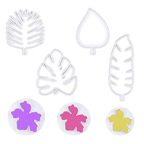 7 Stück Blätter Ausstechformen Set Tropisches Blätter Ausstecher Fondant Fingstrose Mini-Ausstechformen für DIY Kuchen 7 Stück Blätter Ausstechformen Set Tropisches Blätter Ausstecher Fondant Fingstrose Mini-Ausstechformen für DIY Kuchen von XINTANGXIA