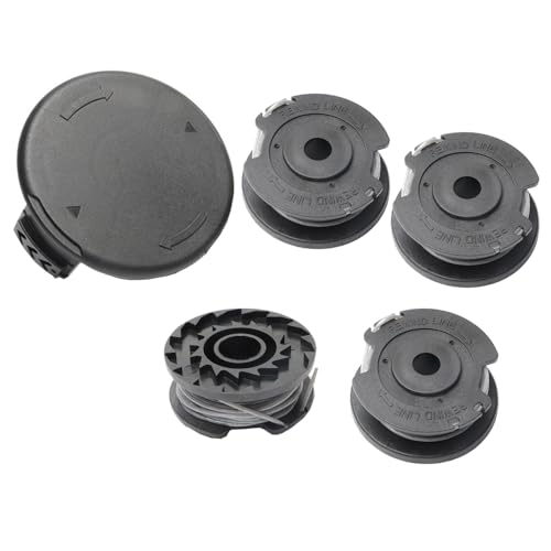 Spule Rasentrimmer Ersatz,4 Stück Φ1,65 mm 4,9 m F016800569 Nylon Ersatzspule + F016F04557 Spulenabdeckung,Kompatibel mit Bosch ART 23 SL/ART 26 SL Spule Rasentrimmer Ersatz,4 Stück Φ1,65 mm 4,9 m F016800569 Nylon Ersatzspule + F016F04557 Spulenabdeckung,Kompatibel mit Bosch ART 23 SL/ART 26 SL von XINTONG