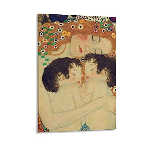 Gustavv Klimt Moderne Kunst Gemälde Poster Mutter Leinwand Wandkunst Prints Poster Geschenke Foto Bild Malerei Poster Zimmer Dekor Home Decorative 24x36inch(60x90cm) von XINXUN