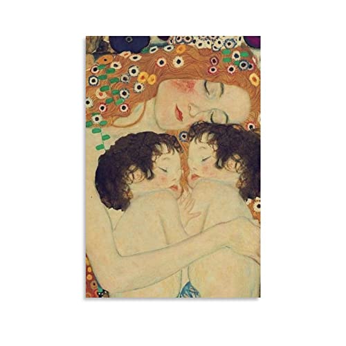 Gustavv Klimt Moderne Kunst Gemälde Poster Mutter Poster Dekorative Malerei Leinwand Wandkunst Wohnzimmer Poster Schlafzimmer Gemälde 50 x 75 cm von XINXUN