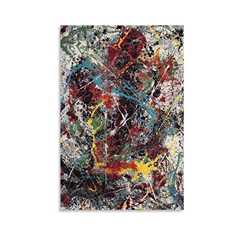 Jackson Pollock Abstrakte moderne Kunst Poster 5 Wandkunst Poster Geschenke Schlafzimmer Drucke Wohnkultur Hängendes Bild Leinwand Gemälde Poster 30 x 45 cm von XINXUN