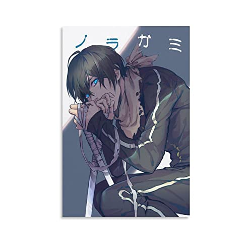 XINXUN Yato Noragami Anime-Kunstposter, 4 Poster, Wandkunst, Gemälde, Leinwand, Geschenk, Wohnzimmer, Drucke, Schlafzimmer, Dekoration, Poster, Kunstwerke, 40 x 60 cm von XINXUN