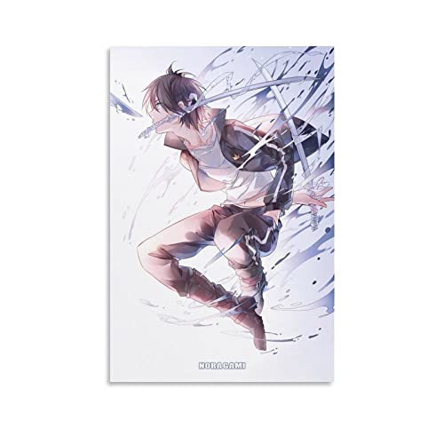 Yato Noragami Anime Kunstposter 2 Kunstwerke Bilddruck Poster Wandkunst Gemälde Leinwand Geschenk Dekor Zuhause Poster Dekorativ 40 x 60 cm von XINXUN