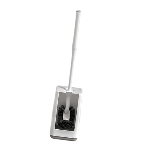 Badezimmer-Reinigungsbürste und Ständer, Set zur Entfernung hartnäckiger Flecken, gebogenes Design, abnehmbarer Griff, WC-Bürste und Halter Badezimmer-Reinigungsbürste und Ständer, Set zur Entfernung hartnäckiger Flecken, gebogenes Design, abnehmbarer Griff, WC-Bürste und Halter von XINYIN