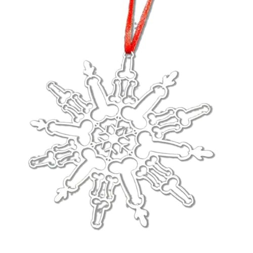 Einzigartiger Schneeflocken Ornament Weihnachtsbaum Hängeanhänger Dekoration Festliches Partyzubehör Kreativer Streich Heimdekoration Innen Und Außen Weihnachtsdekoration von XINYIN