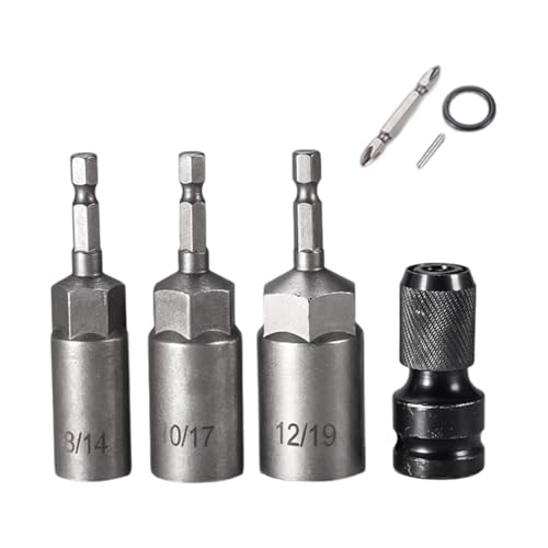 Korrosionsbeständiges Profi-Innensechskant-Adapter-Set 8/14/10/17/12/19 mm, rostfrei, für hartnäckige Schraubenentfernung, beständig Sechskant Korrosionsbeständiges Profi-Innensechskant-Adapter-Set 8/14/10/17/12/19 mm, rostfrei, für hartnäckige Schraubenentfernung, beständig Sechskant von XINYIN