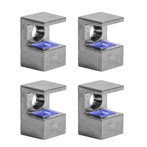 Praktische Glashalterungen, verstellbar, stabile Zinklegierung, für 10 x 12 mm Glas, mit langlebigen, sicheren, verstellbaren Halterungen, 4 Stück Praktische Glashalterungen, verstellbar, stabile Zinklegierung, für 10 x 12 mm Glas, mit langlebigen, sicheren, verstellbaren Halterungen, 4 Stück von XINYIN