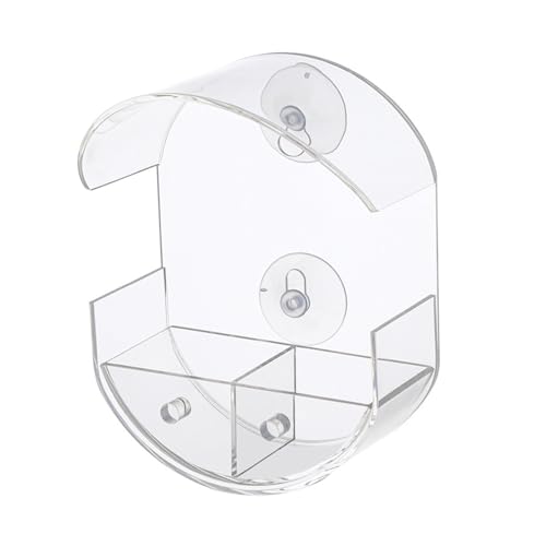 Vogelfutterspender mit großer Kapazität, hygienischer Futternapf, Wassergetränk, für kleine Fütterung, Echtzeit-Vogelbeobachtungskamera von XINYIN