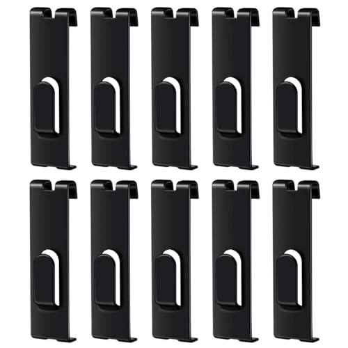 Wandhaken aus Metall mit schwarzem Finish, vielseitige Aufbewahrung für Zuhause, Büro, Einzelhandel, Kleiderbügel, Gitterwand für Einzelhandel, 10 Stück Wandhaken aus Metall mit schwarzem Finish, vielseitige Aufbewahrung für Zuhause, Büro, Einzelhandel, Kleiderbügel, Gitterwand für Einzelhandel, 10 Stück von XINYIN