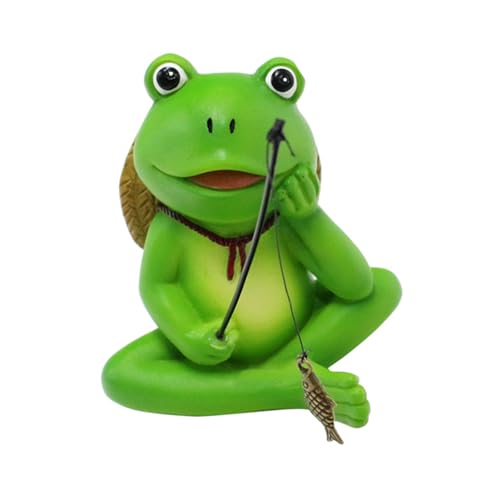 XINYIN Frösche Gartenstatuen Feen Zubehör Tisch Mittelstücke Tierfiguren Skulpturen Miniatur Landschaft Dekore Feen Zubehör von XINYIN