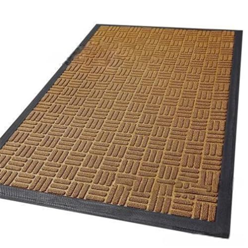 XINYIN Gummi-Fußmatte für den Außenbereich, Polypropylenfaser, rutschfeste Bodenmatte, Haushalt, gestreift, 45 x 75 cm, Eingangs-Fußmatten, kommerzielle 6 x 8 von XINYIN